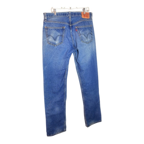 LEVI’S 505 Regular Fit Blue Jeans - Picture 2 of 12